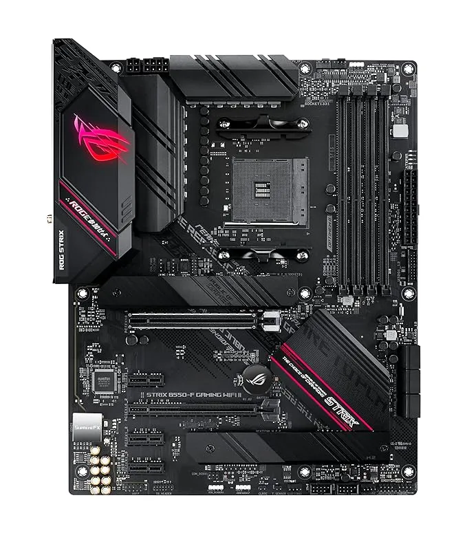 Asus B550 ROG Strix B550-F Gaming WiFi II AMD AM4 (3rd Gen Ryzen) ATX Gaming Motherboard (PCIe 4.0,WiFi 6E, 2.5Gb LAN, BIOS Flashback, HDMI 2.1, Addressable Gen 2 RGB Header and Aura Sync)