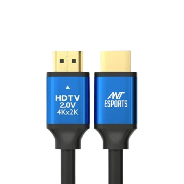 Ant Esports AEH102 4K HDMI Cable with Blue Metal Cap – 2 Meters