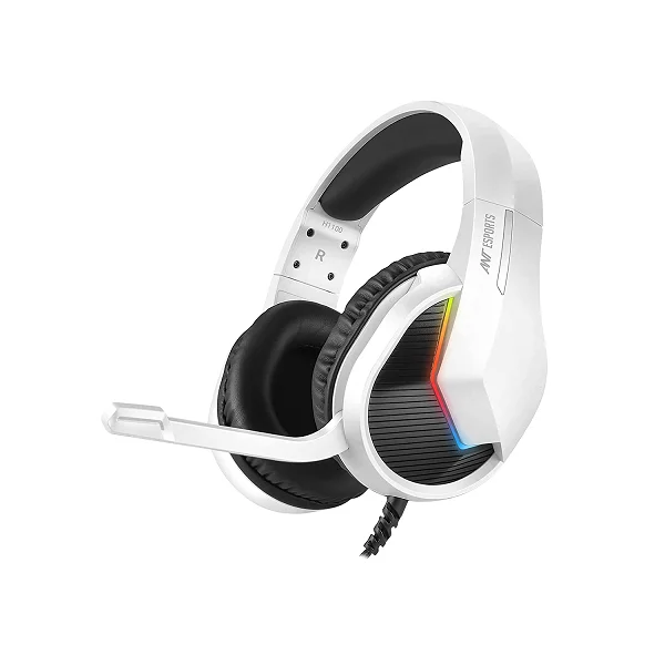 Ant Esports H1100 Pro RGB White Wired Over-Ear Gaming Headset