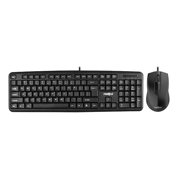 FRONTECH Wired Keyboard and Mouse Combo FT-1692(BLACK)