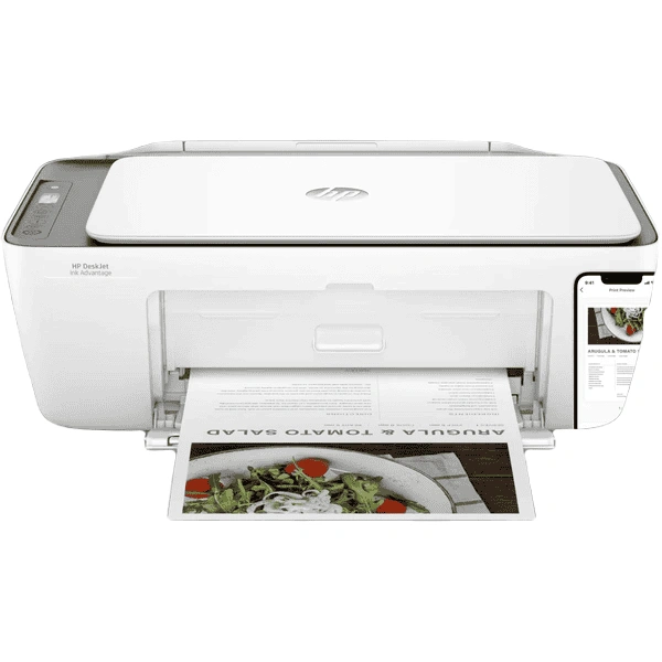 HP Ink Advantage 2876 Printer, Copy, Scan, WiFi, Bluetooth, USB, Simple Setup Smart App, Ideal for Home