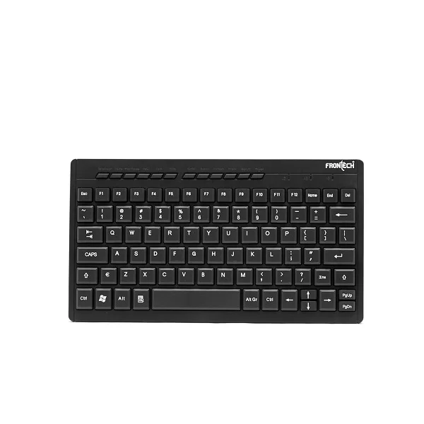 FRONTECH Wired Mini Keyboard | Travel Friendly KB-0004(BLACK)