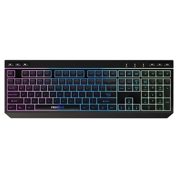 FRONTECH KB-0013 Wired Gaming Keyboard with RGB Backlighting(BLACK)