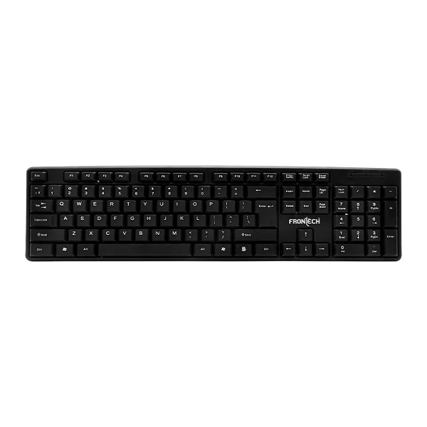 FRONTECH Wired Keyboard (KB-0033, Black)