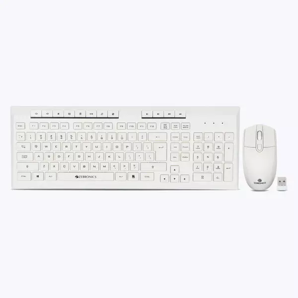 ZEBRONICS Zeb Companion 109 KEYBOARD AND MOUSE COMBO (White)