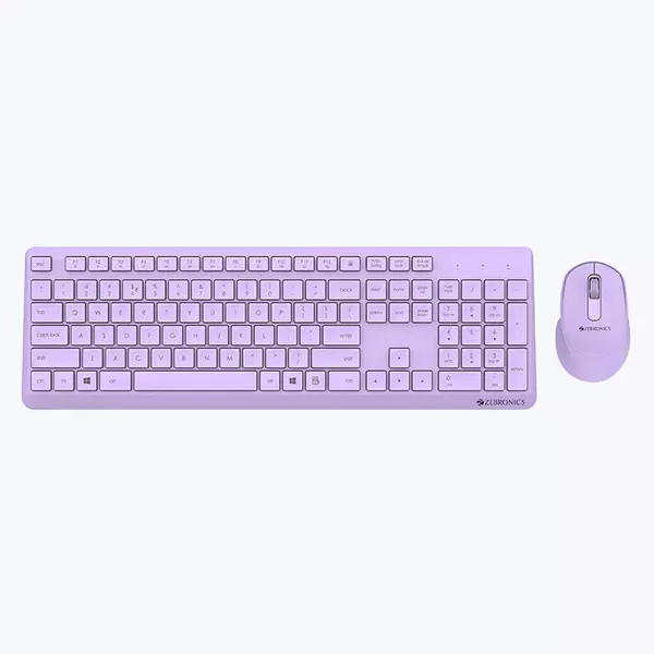 ZEBRONICS Zeb Companion 200 KEYBOARD AND MOUSE COMBO (Purple)