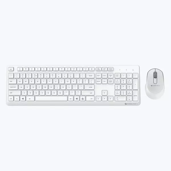 ZEBRONICS Zeb Companion 200 KEYBOARD AND MOUSE COMBO (White)