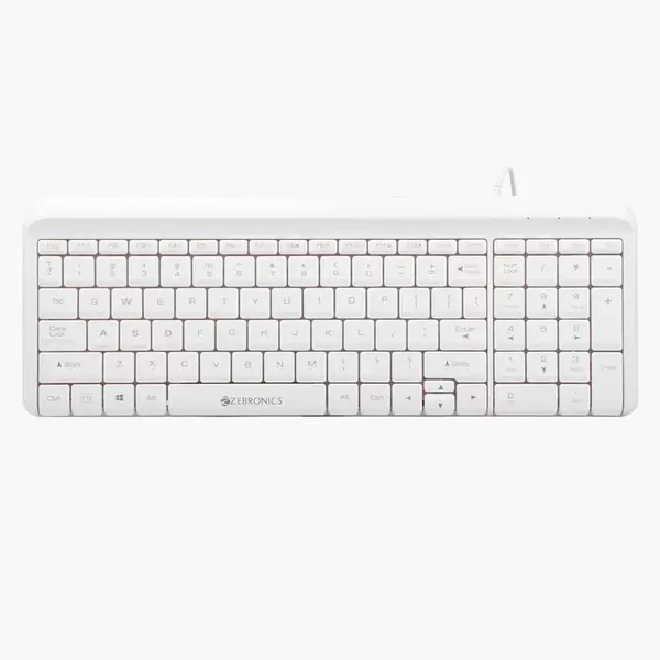 ZEBRONICS Zeb-Glide KEYBOARD (White)