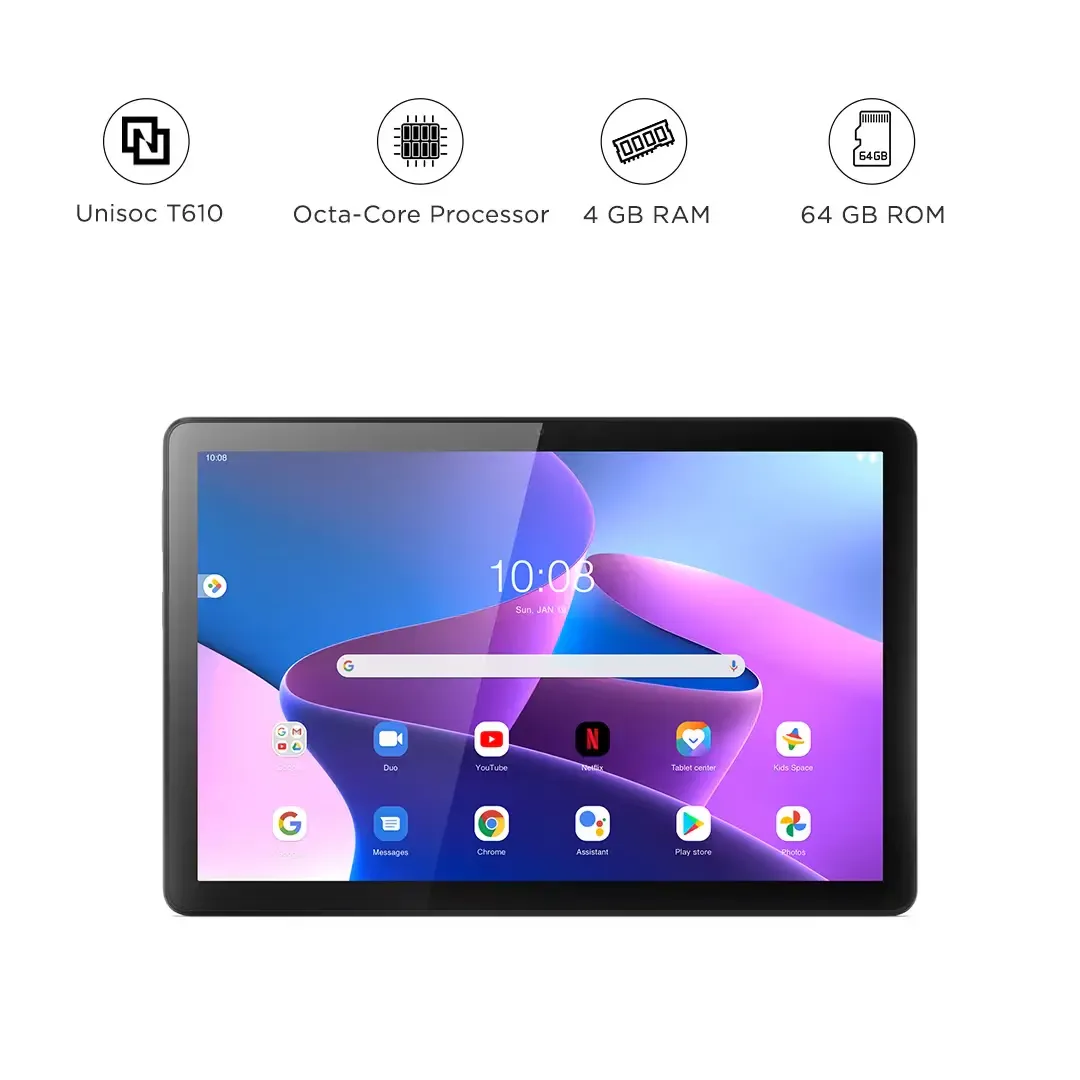 lenovo Tab M10 25.65cms (10.1) 4GB 64GB - Storm Grey