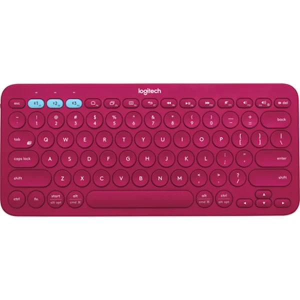 LOGITECH PEBBLE KEYS 2 K380S Slim Minimalist Bluetooth Keyboard Tonal Rose