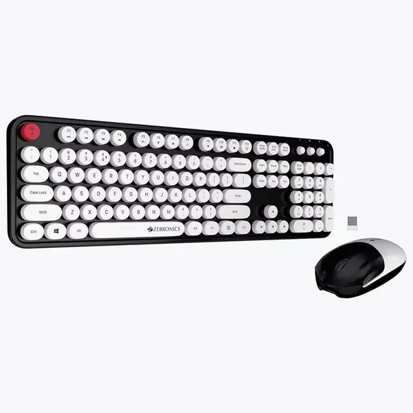 ZEBRONICS Zeb Companion 300 KEYBOARD AND MOUSE COMBO (White)