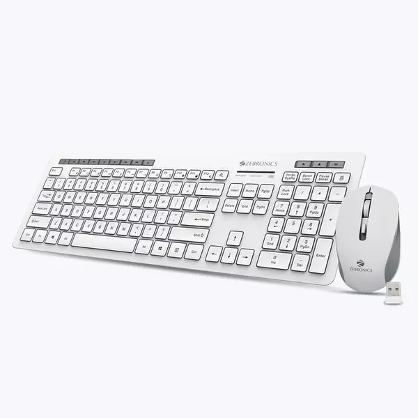 ZEBRONICS Zeb Companion 500 KEYBOARD AND MOUSE COMBO (White)