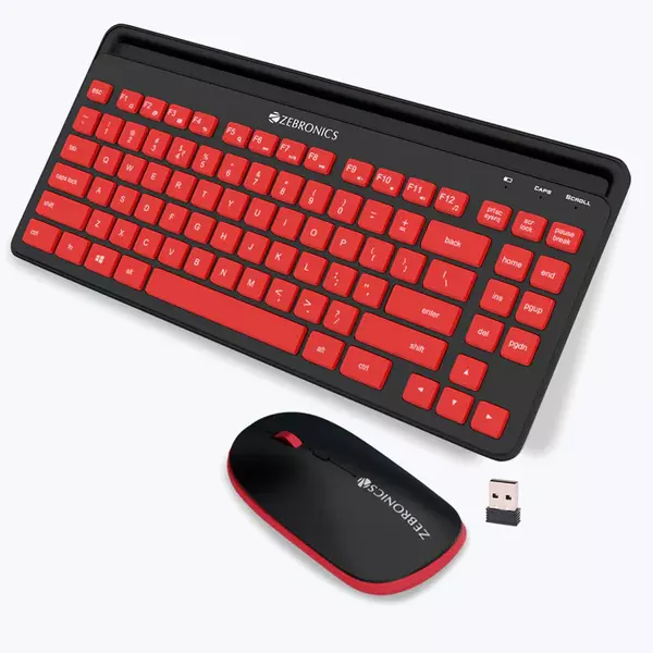 ZEBRONICS Zeb Companion 114 KEYBOARD AND MOUSE COMBO (Red+Black)